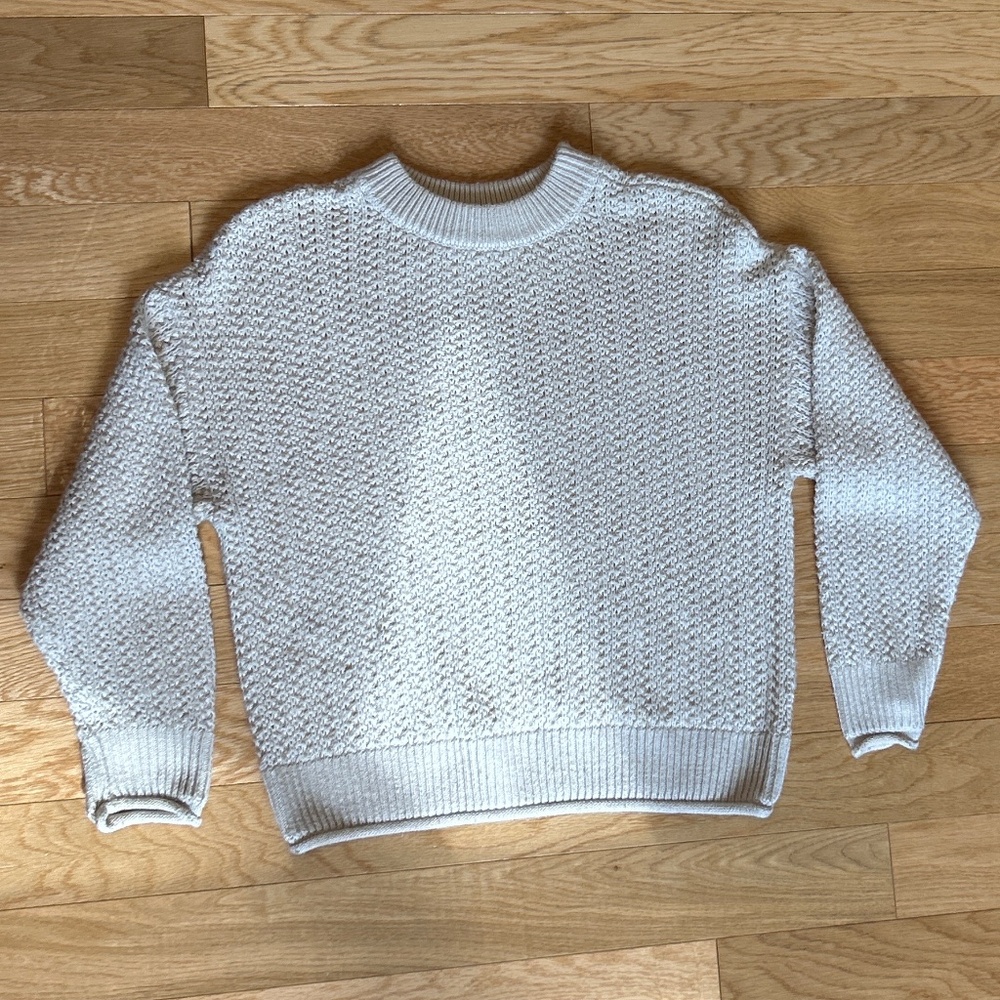 Knit crew neck sweater